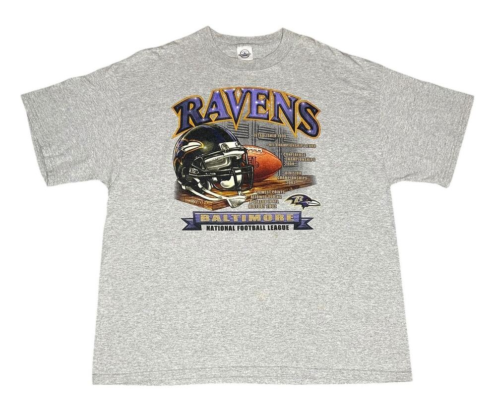 Vintage Baltimore Ravens Helmet NFL T-Shirt